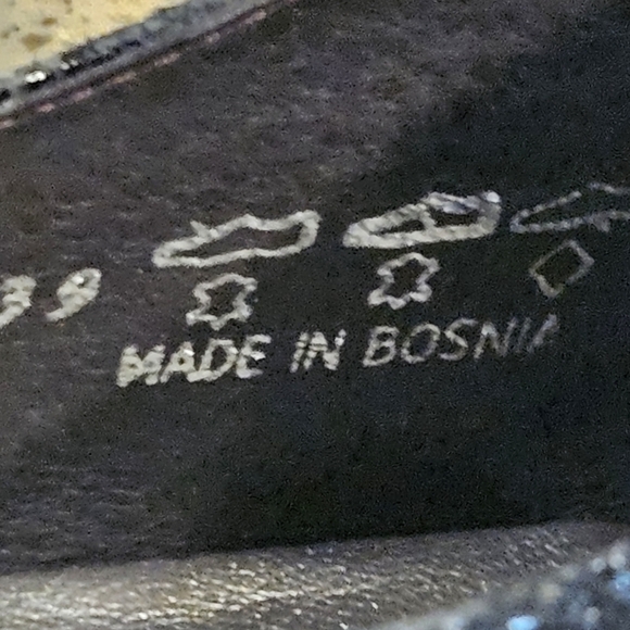 Spring Step NWOB SZ 39/8 Black Leather Conchetta Oxford Almond Toe Lace Up Shoe - Picture 12 of 12